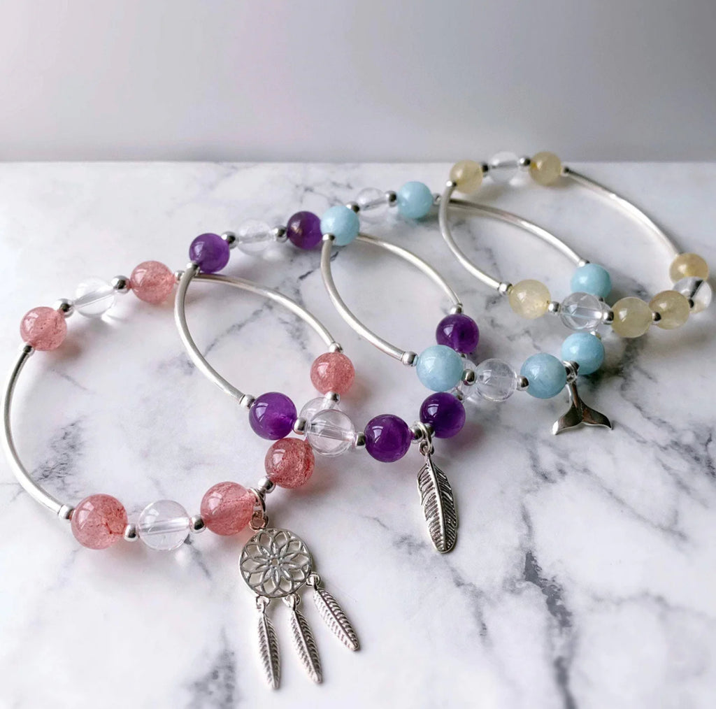 Charm & Adjustable Gemstone Bracelets